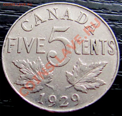 W75 Канада 5¢ 1929 до 22.02 в 22°° - W75 Canada 5c 1929_1