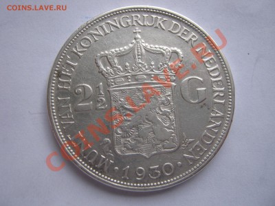 Бельгия 5 франков 1873, Голландия 2.5 гульдена 1930. - Изображение 11293