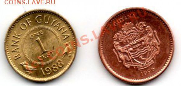 GUYANA 2 монеты, короткий аукцион, до 13.11.2009 - 304