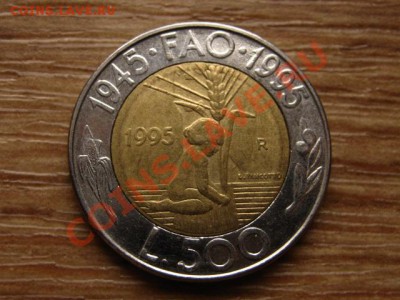 СанМарино 500лир 1995 биметал ФАО колос до 20.02.13 в 21.00М - IMG_0165