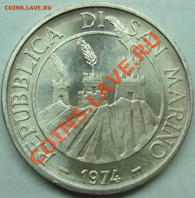 Сан-Марино 500 лир 1974 Голуби UNC - DSC03770.JPG