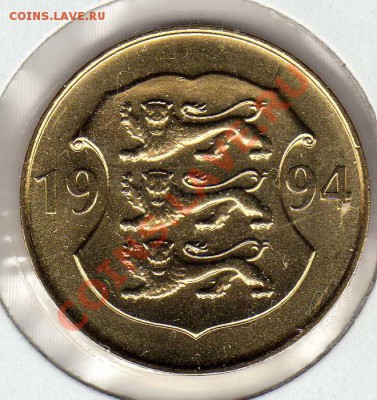 Эстония 5 крон 1994 Юбилей банка 25.02.13 в 22.00мск (4620) - img207