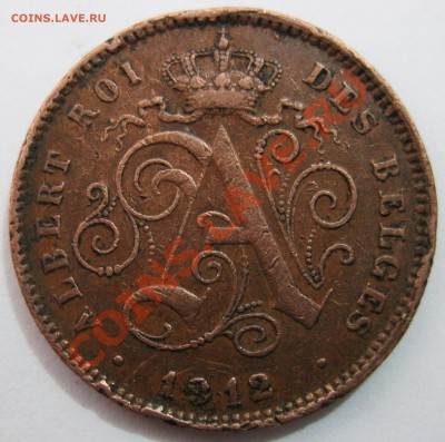 Бельгия, 2 сантима 1912 г., до 24.02.2013, до 21.00 МСК - БЕЛЬГИЯ_1912_2_2 сантима
