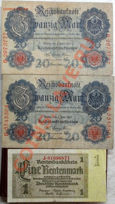 Германия 20 марок 1907 нечастые (2 шт.) + бонус - Изображение 019