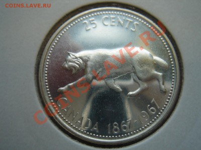 Канада: Ag-500(800) 25 центов 1967 BUNC до 25.02.13, 22-00 - Канада 25 центов 1967-1.JPG