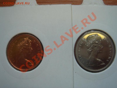 Канада: Ag-500(800) 1 и 5 центов 1967 BUNC до 25.02.13 22-00 - Канада 1 и 5 центов 1967-2.JPG