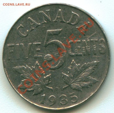 W91 Канада 5¢ 1935 до 27.02 в 22°° - W91 5c 1935_1