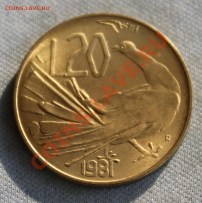 САН МАРИНО 20 лир 1981г.ПАВЛИН   до 27.02.13г.в 22-00 - IMG_4969.JPG
