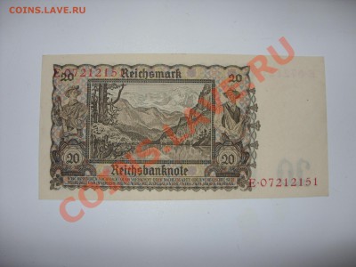 Боны Германии - 20 марок 1939 - 2