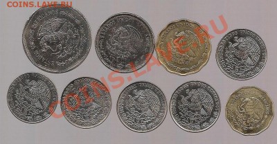 9 монет Мексики -без повторов до 24.02 в 22.00 по мск - фото