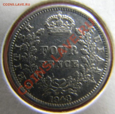 4 пенса Британская Гвиана 1943г. - DSCN4802_thumb