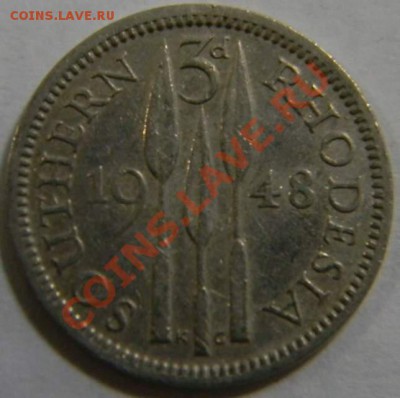 3 пенса Южная Родезия 1948г. - DSCN4751_thumb