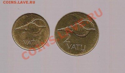 2 монеты Вануату до  24.02 в 22.00 по мск - фото