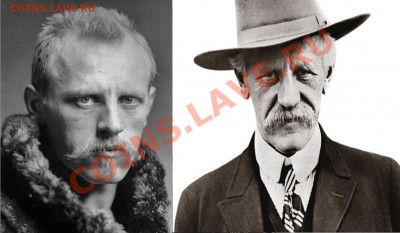 Фритьоф Ведель-Ярлсберг Нансен (норв. Fridtjof Wedel-Jarlsberg Nansen; 10 октября 1861 — 13 мая 1930) — норвежский полярный исследователь, учёный — доктор зоологии, основатель новой науки — физической океанографии, лауреат Нобелевской премии мира за 1922 год, удостоен наград многих стран, в том числе России. - Фритьоф Нансен..JPG