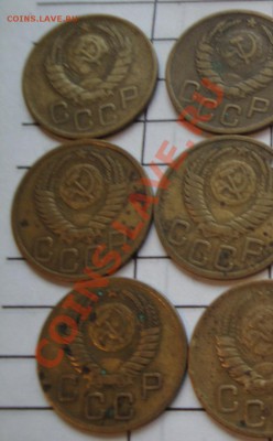 3 коп 1946-5 шт,50г-2 шт+ 1951 г  до 25.2  в 22-00 мск - 22.2.13 советы 107.JPG