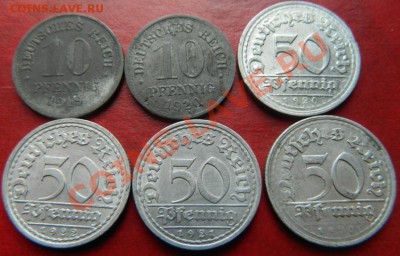 Германия.Веймар,Империя 50 пф+10 пф цинк!до 26.02.13 - Изображение 160