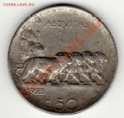 ИТАЛИЯ 50 ЧЕНТЕЗИМИ 1925 ДО 28.02.13 В 22.00МСК (4552) - img266