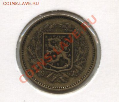 ФИНЛЯНДИЯ 5 марок 1933 - финка