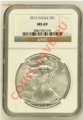 Доллар Орел 2012 MS 69 - 2012