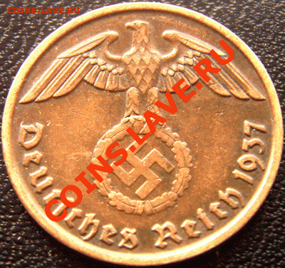 Германия (3 Рейх)_2 рейхспфеннига 1937(D); до 25.02_22.06мск - 4550