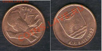 >L< Кирибати 1 цент 1992 до 02.02.13 21:45 - Кирибати 1 цент 92