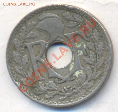 Франция 5 сантимов 1919 г.До 27.02.13 г. 21-00 МСК. - 5 19 1
