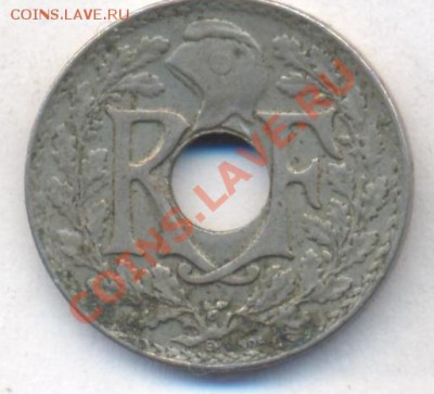 Франция 5 сантимов 1920 г.До 27.02.13 г. 21-00 МСК. - 5 20 1