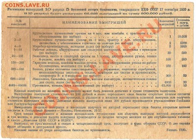 Билеты лотерейные.. - монеты 033