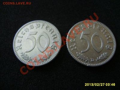 3-РЕЙХ, 50 ПФЕННИГОВ 1941 А+D ,свастика,Al ! - S6000468.JPG