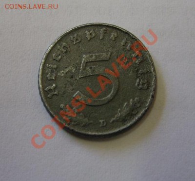 ГЕРМАНИЯ 5 ПФЕННИГОВ 1947D ,ОККУПАЦИЯ СОЮЗНЫМИ ВОЙСКАМИ - S6000476.JPG