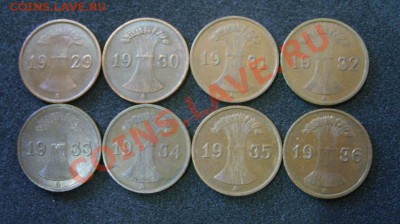 ГЕРМАНИЯ 8 * 1 ПФЕННИГ 1929-1936 гг,мон.двор А !! - S6000489.JPG