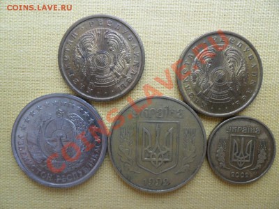 БывшийСССР. 10Тиын1993-2 шт.20Тийин1994г.50,10копiйок92-2002 - SAM_2818.JPG