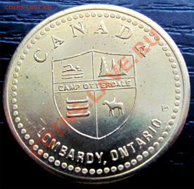 X01 Жетон Канада 1992 1$ Lombardy Camp 04.03 в 22°° - X01 Lombardy Camp Token_1