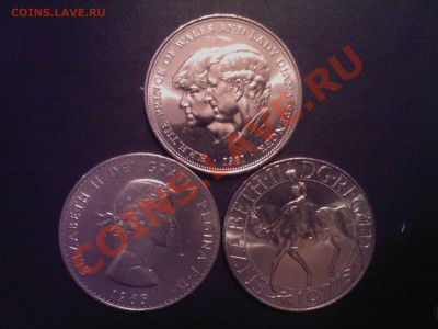 Великобритания КРОНА-1965 , 1977, 1981г.-3 шт.до 28.02 - 26022013(005)