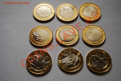 Набор 5-евровых монет Финляндии(2010-2011, серия регионы)Unc - DSC_0531.JPG