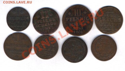Медные монеты Германии, 18 век, прошу оценить - медь 1