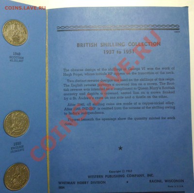 ВЕЛИКОБРИТАНИЯ - 10 шиллингов 1947-1951 - Альбом -до 5 марта - 201