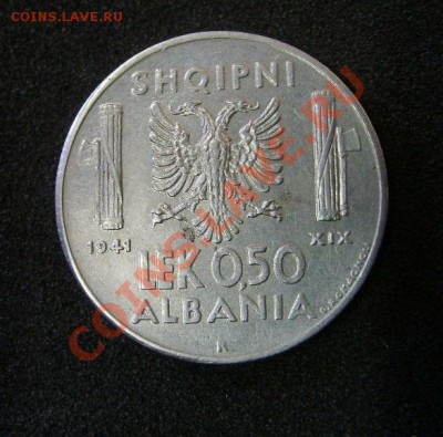 АЛБАНИЯ( ОККУПАЦИЯ) 0,50 LEK 1941 год !!! - S6000534.JPG