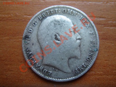 Великобритания: Ag-925 3 пенса 1909 Эдвард 7 до 06.03 22 - 3 пенса 1909-2.JPG