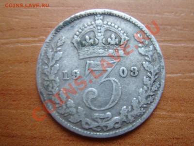 Великобритания: Ag-925 3 пенса 1903 Эдвард 7 до 06.03 22 - 3 пенса 1903-1.JPG