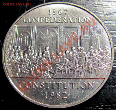 X09 Канада 1$ 1982 Конституция UNC до 06.03 в 22°° - X09 1982 1$ Constitution_1