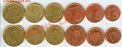 Ирландия- 6 монет евро-центы до 21.00 мск 06.03.2013 - Ирландия