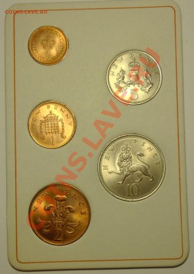 ВЕЛИКОБРИТАНИЯ - Набор 5 монет 1968-1971 - до 6 марта - 242