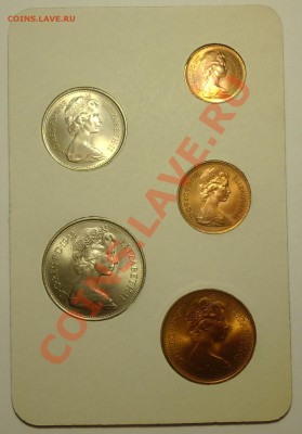 ВЕЛИКОБРИТАНИЯ - Набор 5 монет 1968-1971 - до 6 марта - 243
