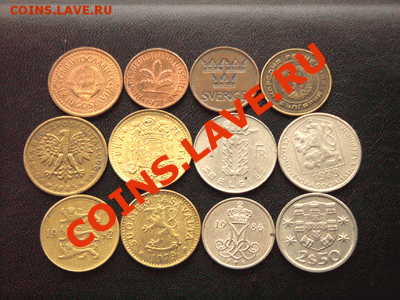 54 разные монеты. Окончание 1 марта в 22.00мск - 4638