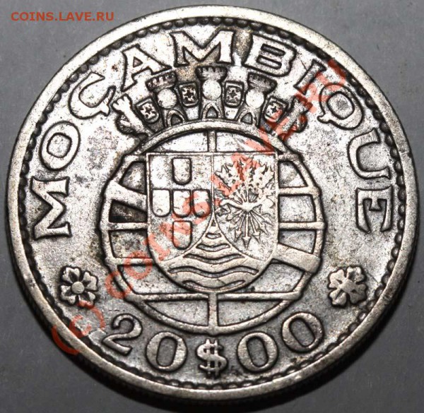 Мозамбик. 20 эскудо 1960. Серебро до 19 ноября - 1960 ээ