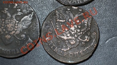 Пятаки -- 1761, 1768 ЕМ, 1778 ЕМ, 1786 ЕМ, 1790 АМ, 1795 КМ - пятаки8
