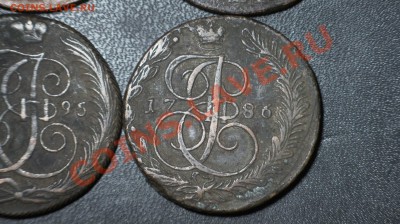 Пятаки -- 1761, 1768 ЕМ, 1778 ЕМ, 1786 ЕМ, 1790 АМ, 1795 КМ - пятаки14