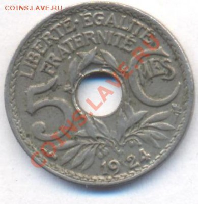 Франция 5 сантимов 1924 г.До 4.03.13 г. 22-00 МСК. - 24