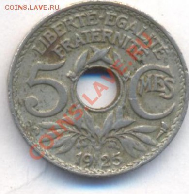 Франция 5 сантимов 1925 г.До 4.03.13 г. 22-00 МСК. - 25